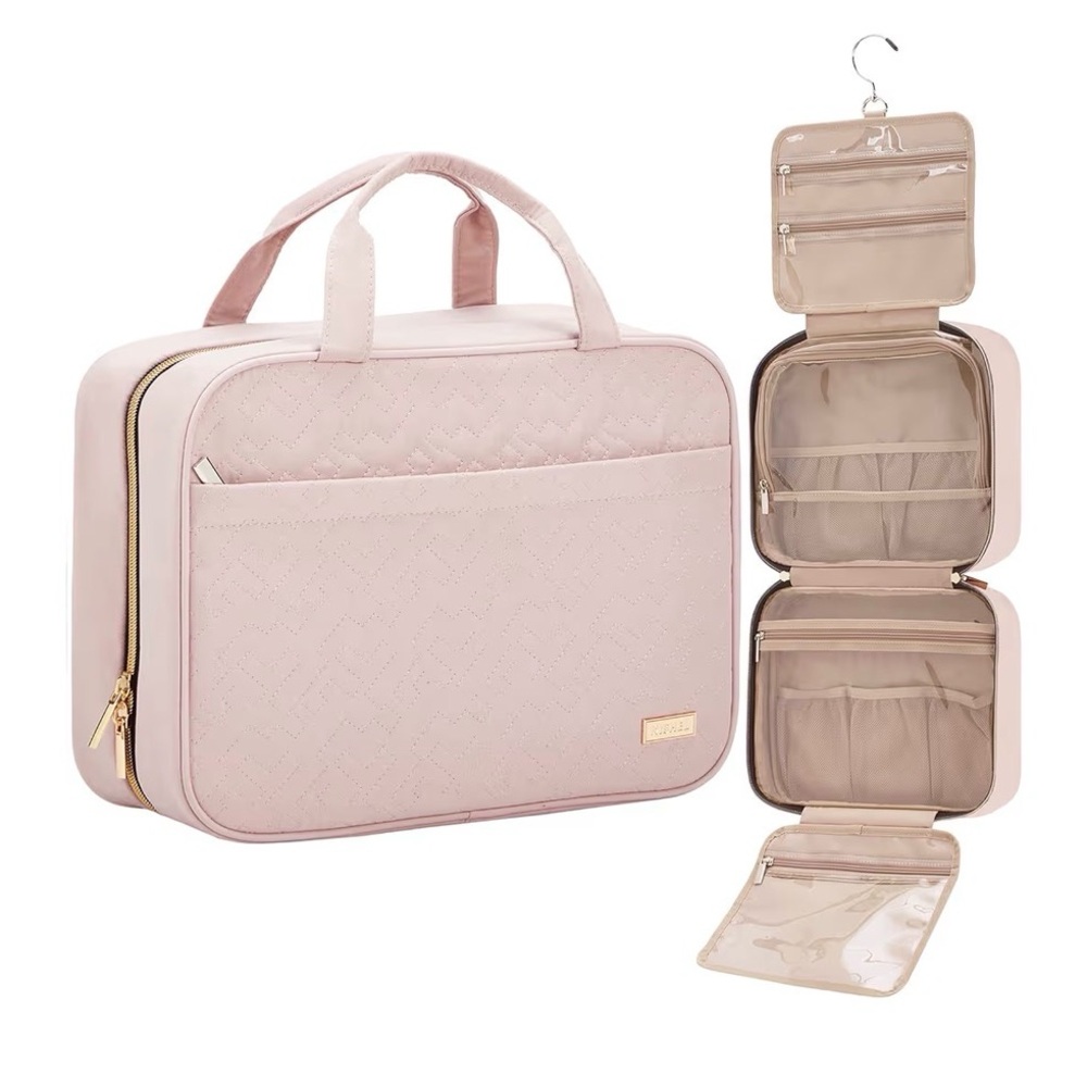 Elegant Pink Make up organizer Travel Bag